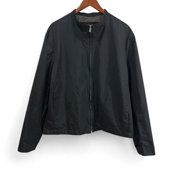 Banana Republic Black Lined Light Jacket Mens XL With Pockets - Picture 1 of 15